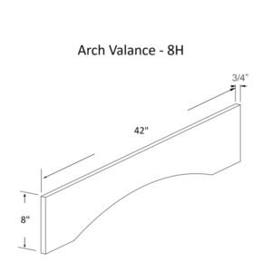 [COLOR] RTA FLAT CURVED PANEL VALANCE RPV42