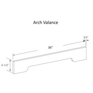 [COLOR] RTA ARCHED VALANCE V36B