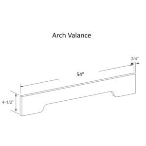 [COLOR] RTA ARCHED VALANCE V54B