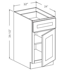 [COLOR] RTA 12" Base Cabinet B12