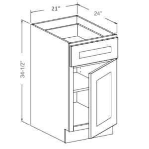 [COLOR] RTA 21" Base Cabinet B21