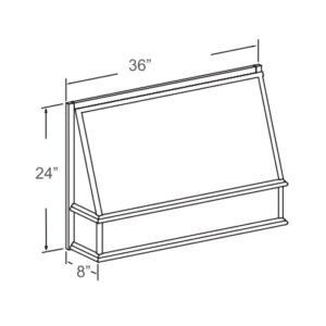[COLOR] RTA RANGE WOOD HOOD - 24H - RHE3624