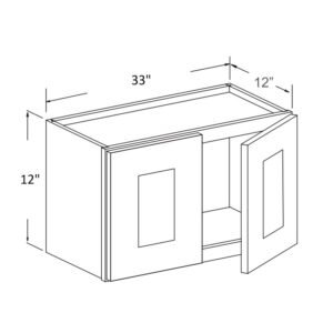 [COLOR] RTA Wall Cabinet 12H - 33 INCH - 2 Doors  - W3312