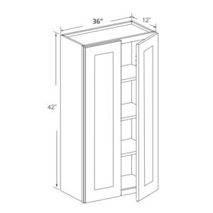 [COLOR] RTA 36x42 Wall Cabinet W3642
