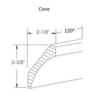 [COLOR] RTA Cove Crown Molding - ST10
