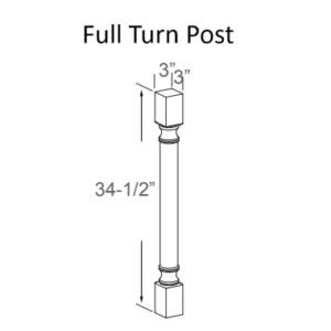 [COLOR] RTA FULL TURNED POST SP3x34 1/2