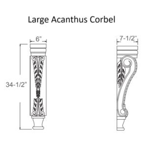 [COLOR] RTA EXTRA LARGE CORBEL CB 34 1/2