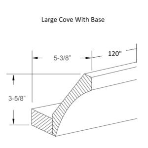[COLOR] RTA COVE CROWN MOLDING ST10-5 1/4