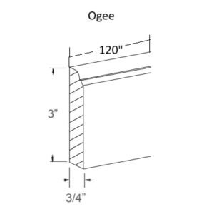 [COLOR] RTA OGEE MOLDING OGM10