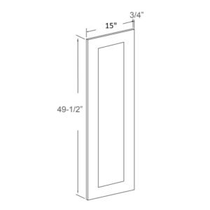 [COLOR] RTA Replacement Pantry Bottom Door Panel - 15 INCH - WP30BF