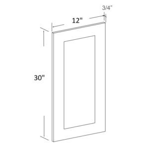 [COLOR] RTA Replacement Wall Door Panel - 30”H - 12 INCH - W1230F