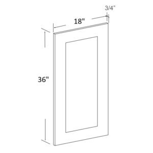 [COLOR] RTA Replacement Wall Door Panel - 36”H - 18 INCH - W1836F