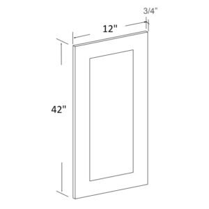 [COLOR] RTA Replacement Wall Door Panel - 42”H - 12 INCH - W1242F