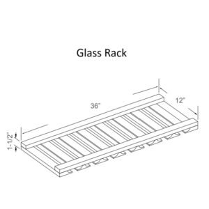 [COLOR] RTA GLASS RACK 36GR