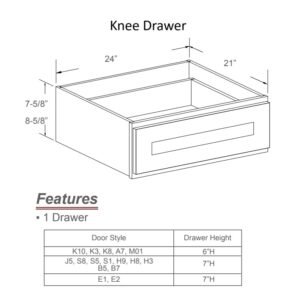 [COLOR] RTA KNEE DRAWER / DESK DRAWER - FD24