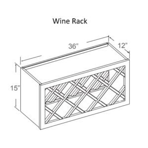 [COLOR] RTA Wine Rack- 36 INCH - 14 Compartments  - 36WR