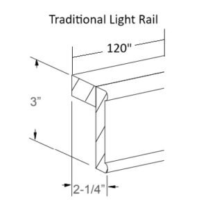 [COLOR] RTA LIGHT RAIL MOLDING TLR10-3
