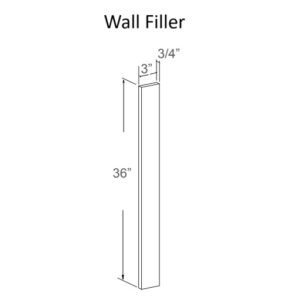 [COLOR] RTA Wall Filler- 36H - 3 INCH - WF336