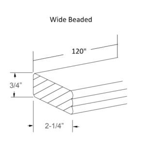 [COLOR] RTA WIDE BEADED MOLDING WPM10