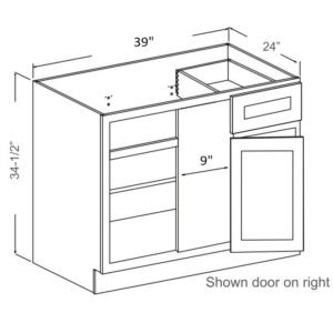 [COLOR] RTA BASE BLIND CORNER (Recommend 42" space) BBC39R