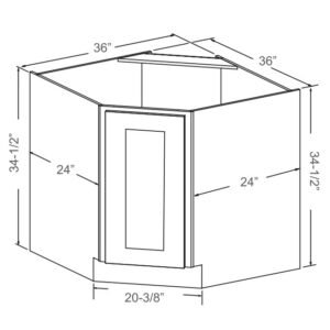 [COLOR] RTA CORNER BASE DIAGONAL CBD36