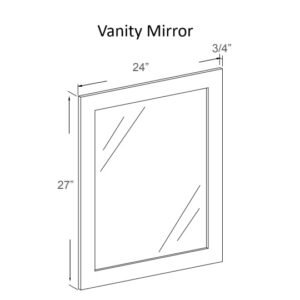 [COLOR] RTA VANITY WALL MIRROR SVAM2427